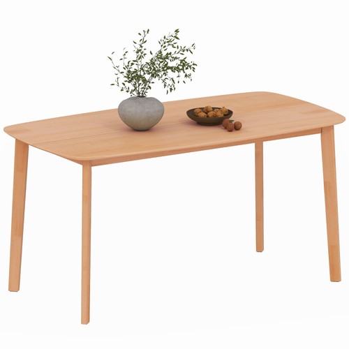Homcom wood dining - wood, table