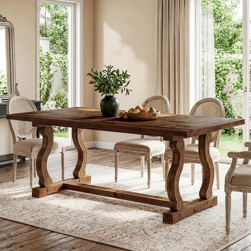 Solid wood dining table - wood,