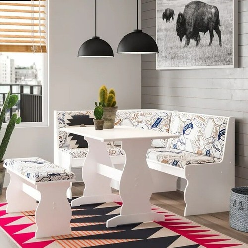 Coffee cushioned corner - cushioned,