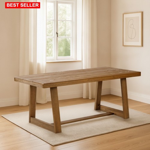 Dining table pecan - table, in