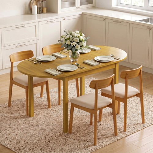 Homcom wood kitchen table - 55",
