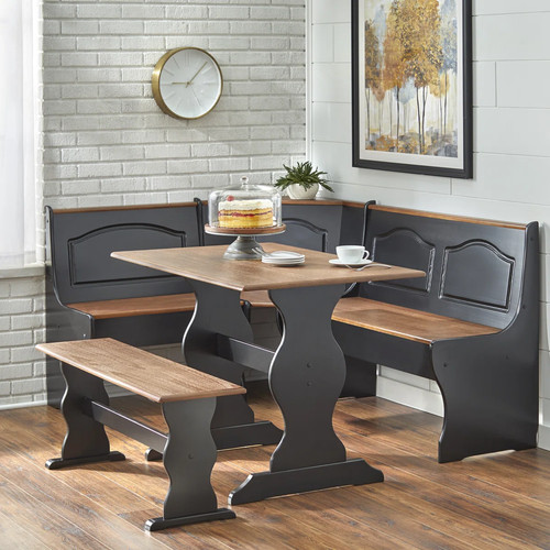 3pc black walnut brown wooden - walnut,